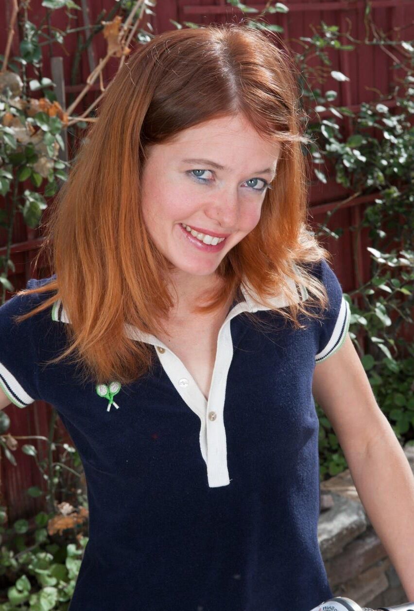 Updated cutie redhead with tiny tits and a hairy cunt cindy
