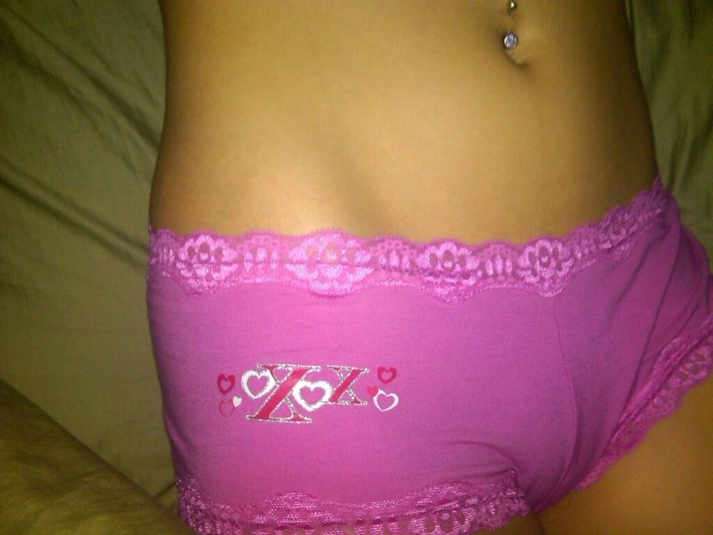 Cute teen posing at home