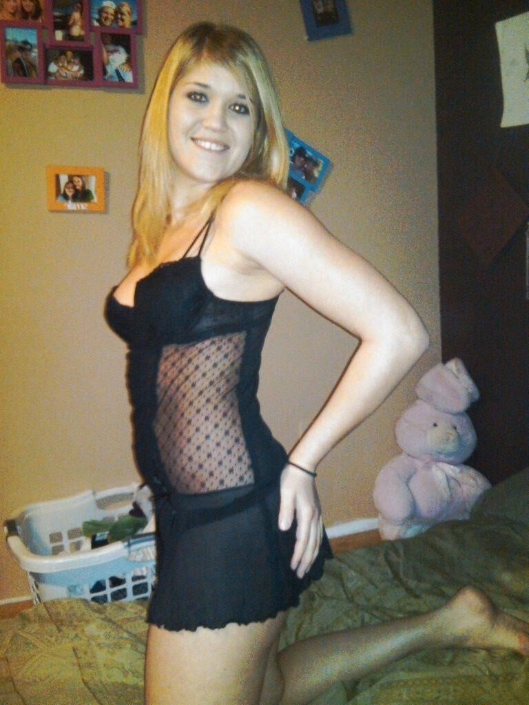 Cute teen posing at home