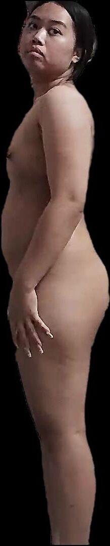 十代は彼女の部屋の部分でヌードを捕まえた