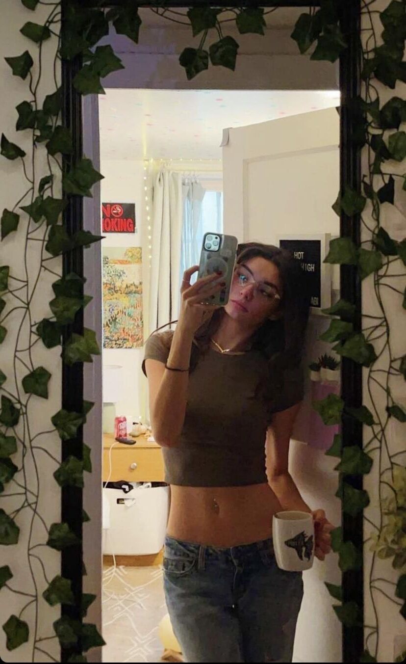 That mirror gets a workout