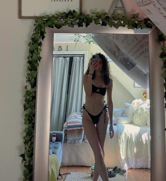 That mirror gets a workout