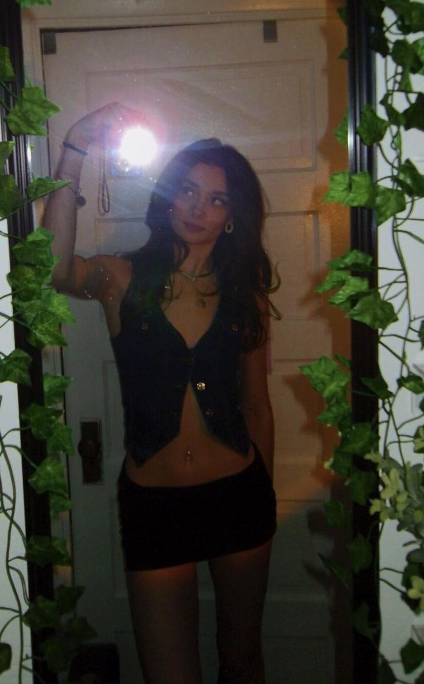 That mirror gets a workout