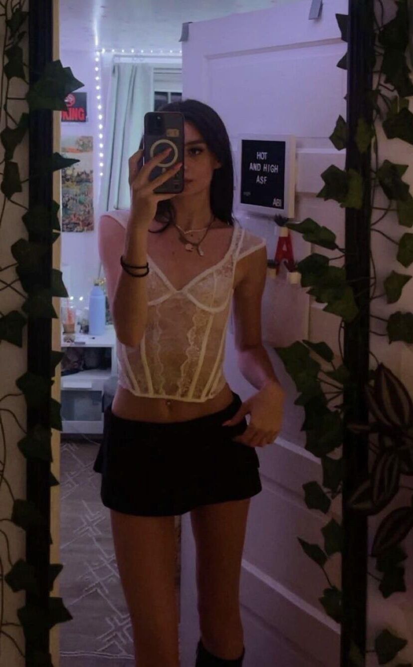 That mirror gets a workout