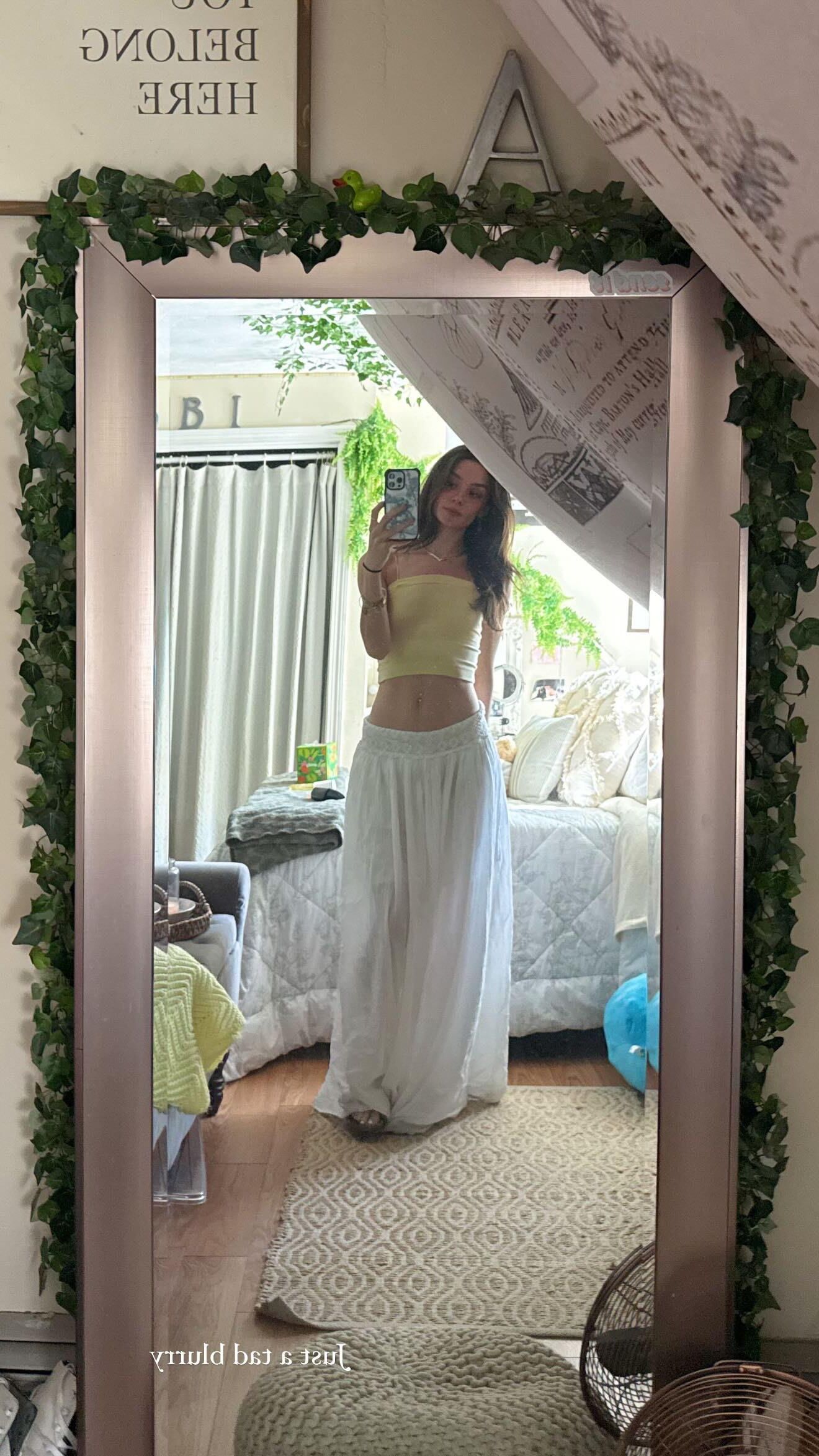 That mirror gets a workout