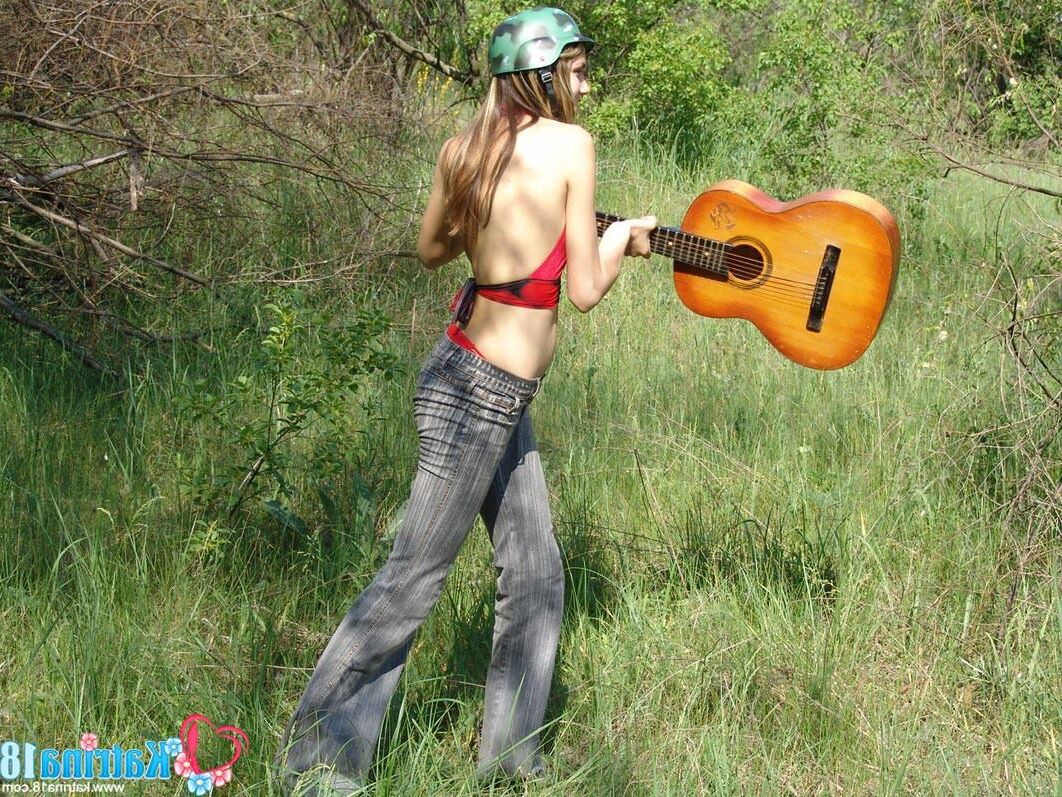 Katrina _ playing guitar