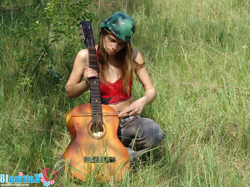 Katrina _ playing guitar