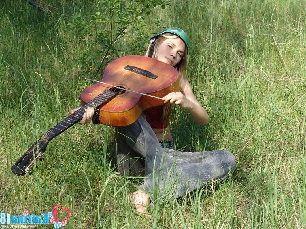 Katrina _ playing guitar