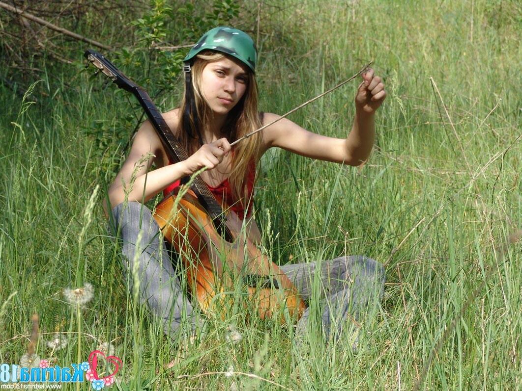 Katrina _ playing guitar