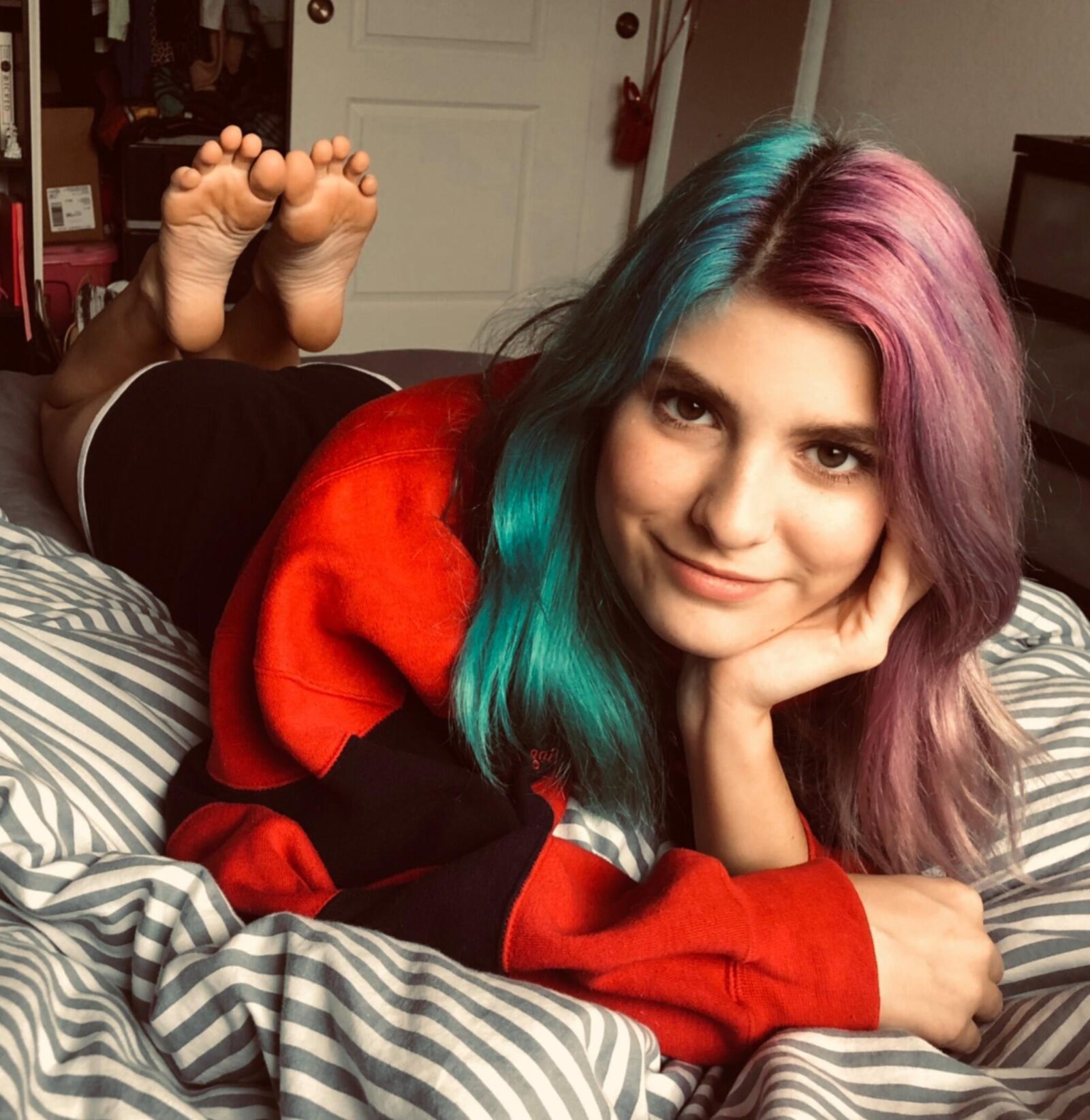 Pieds adolescents
