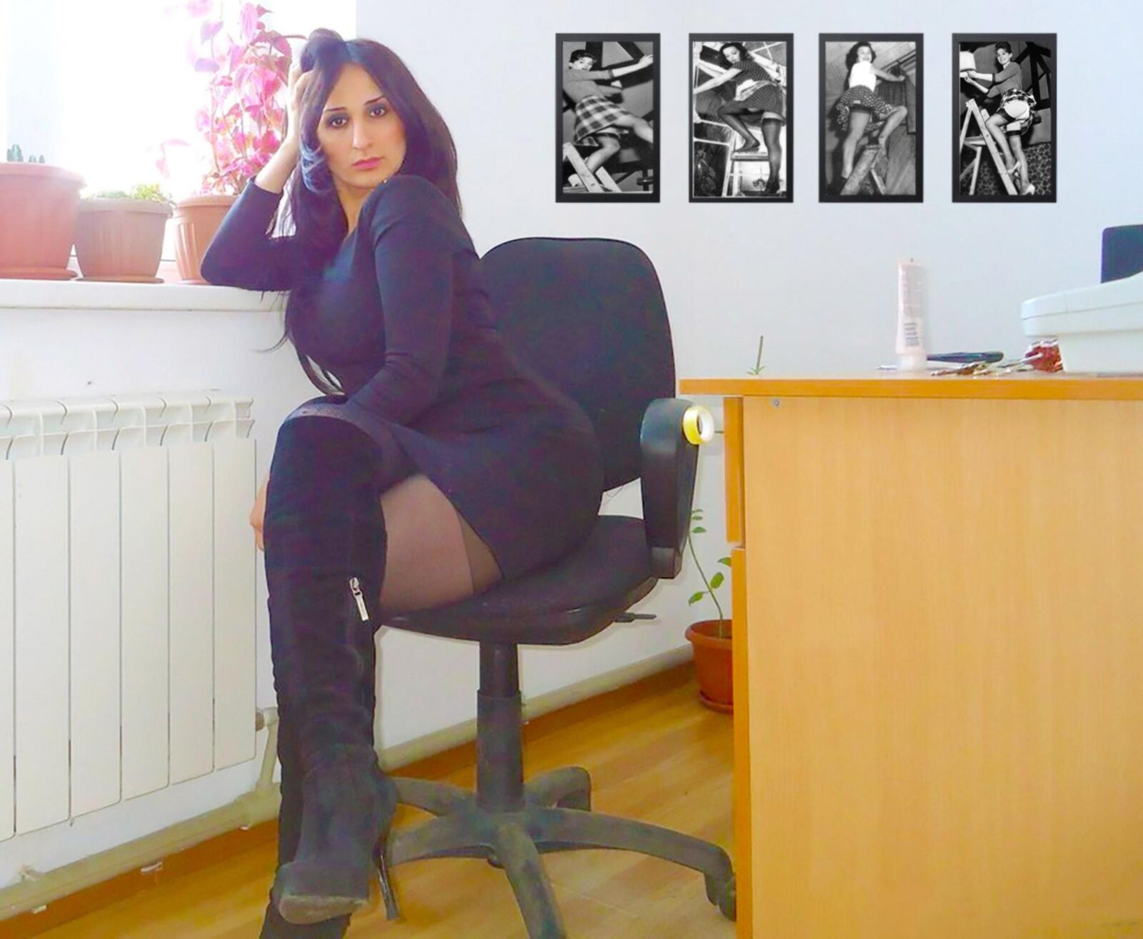 Larissas russian female Students and Teachers in Classroom 