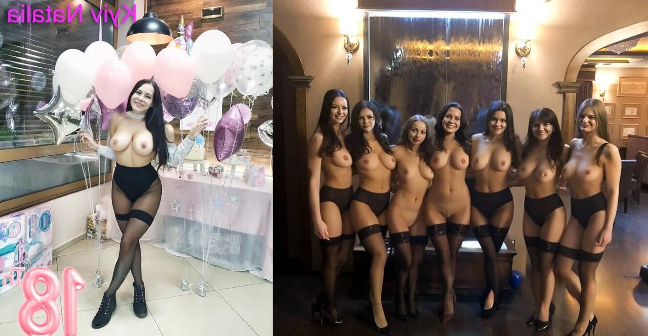 Celebrando ese cumpleaños en topless y pantimedias natalia ()
