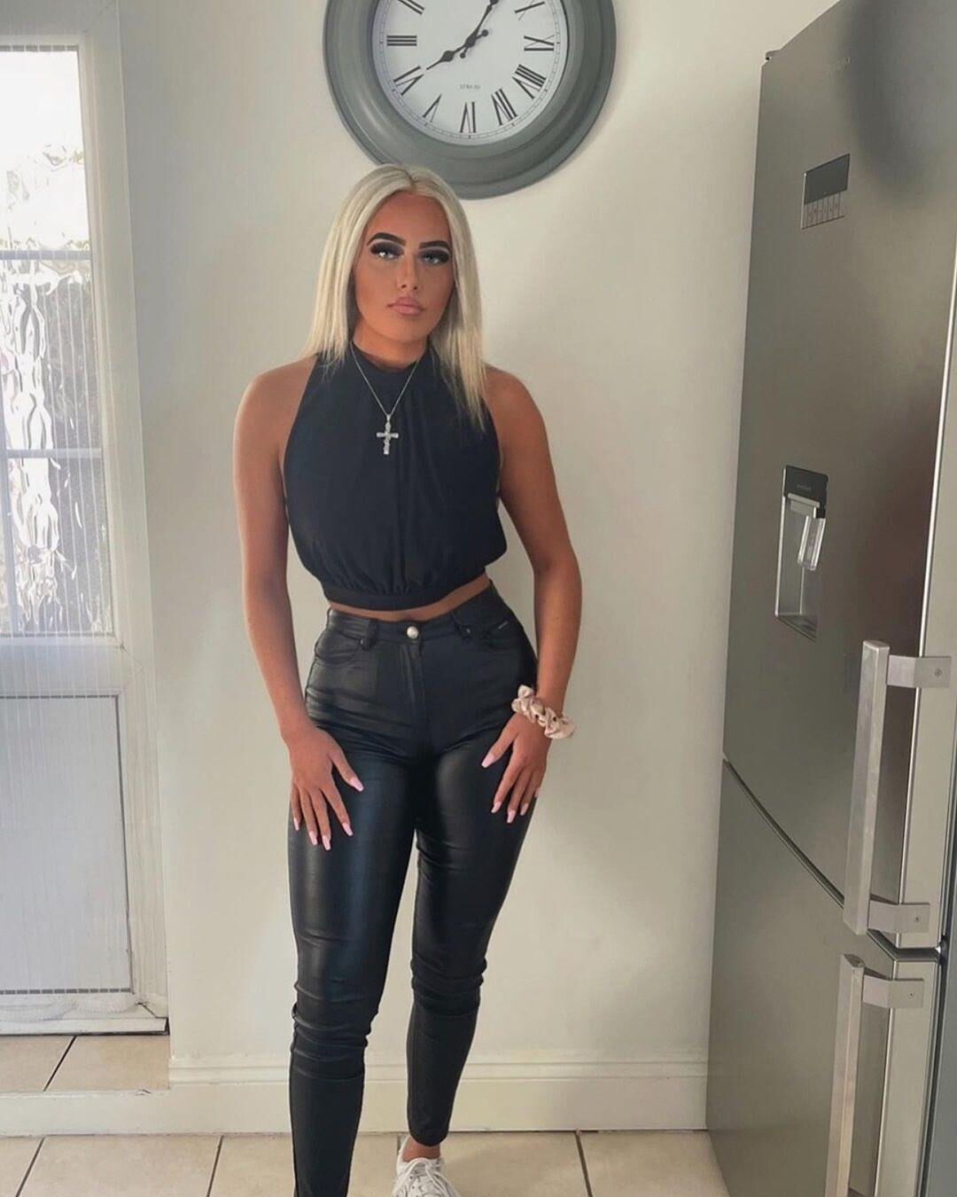 Pantalon en cuir