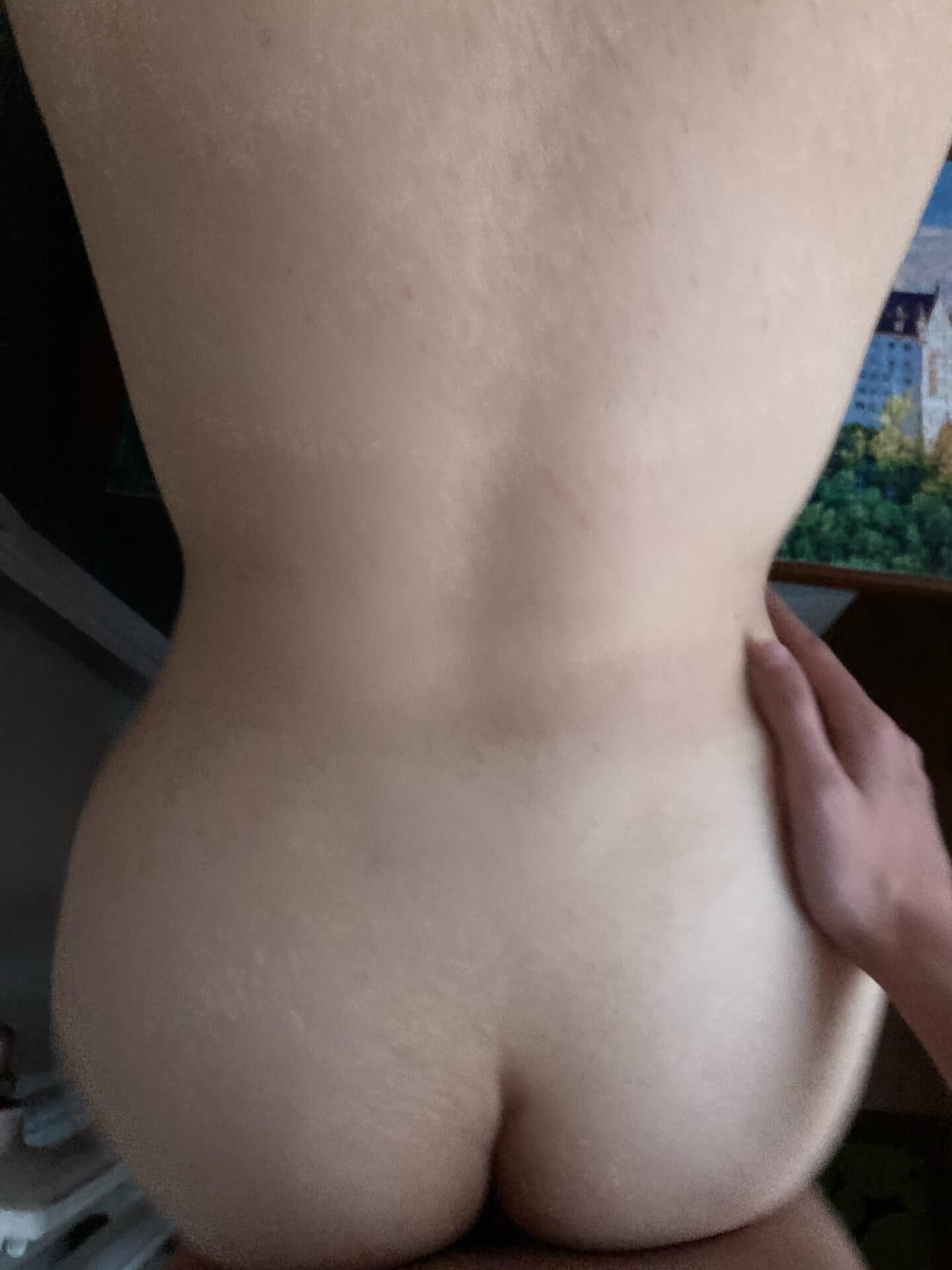 Shy brunette teen with an incredible body