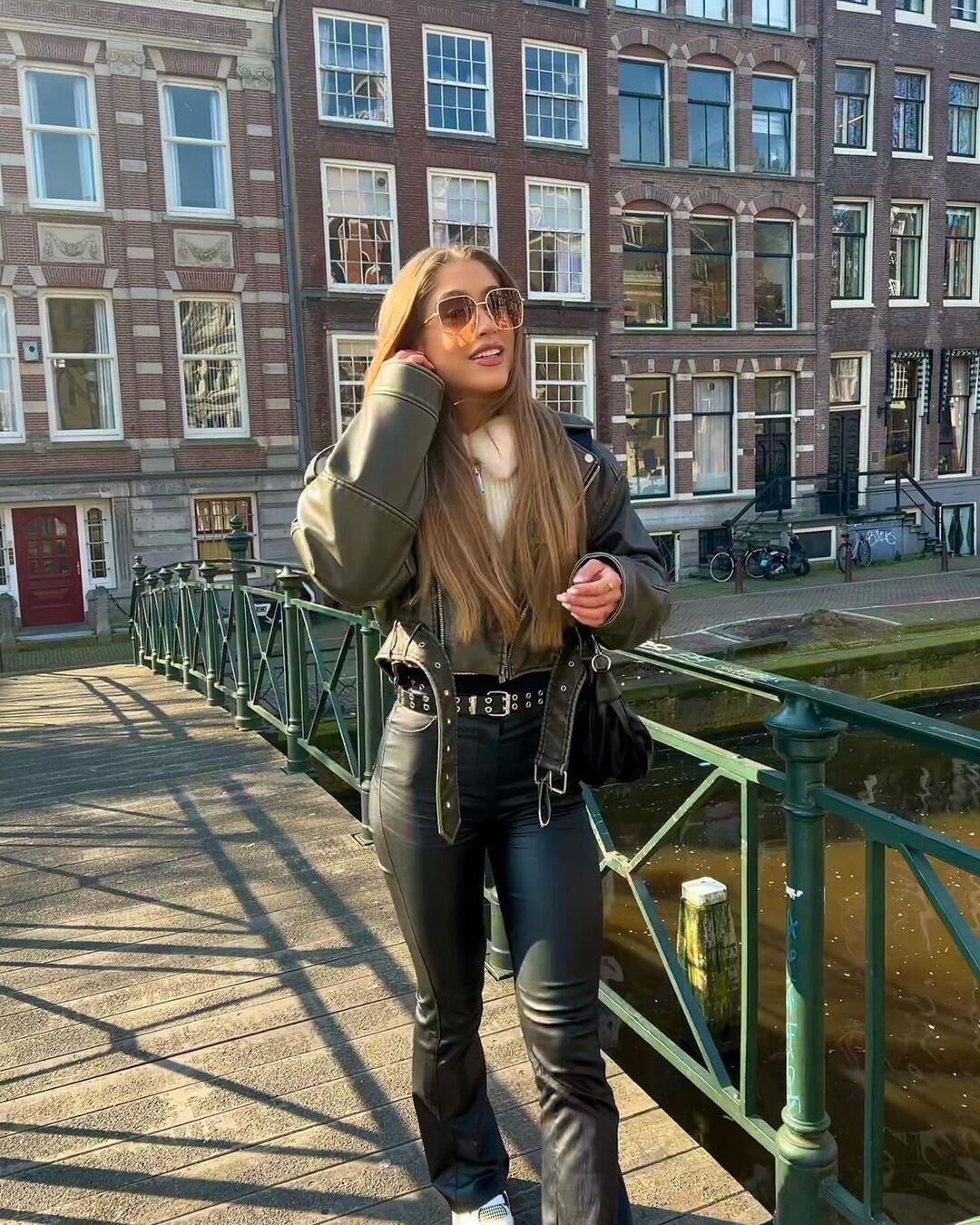 Pantalon en cuir