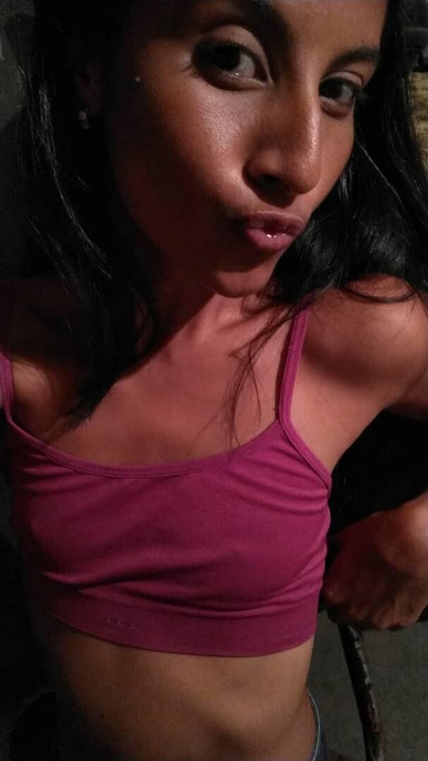 Skinny Latina Rossana B. Net Slut in Pink Undies exposed