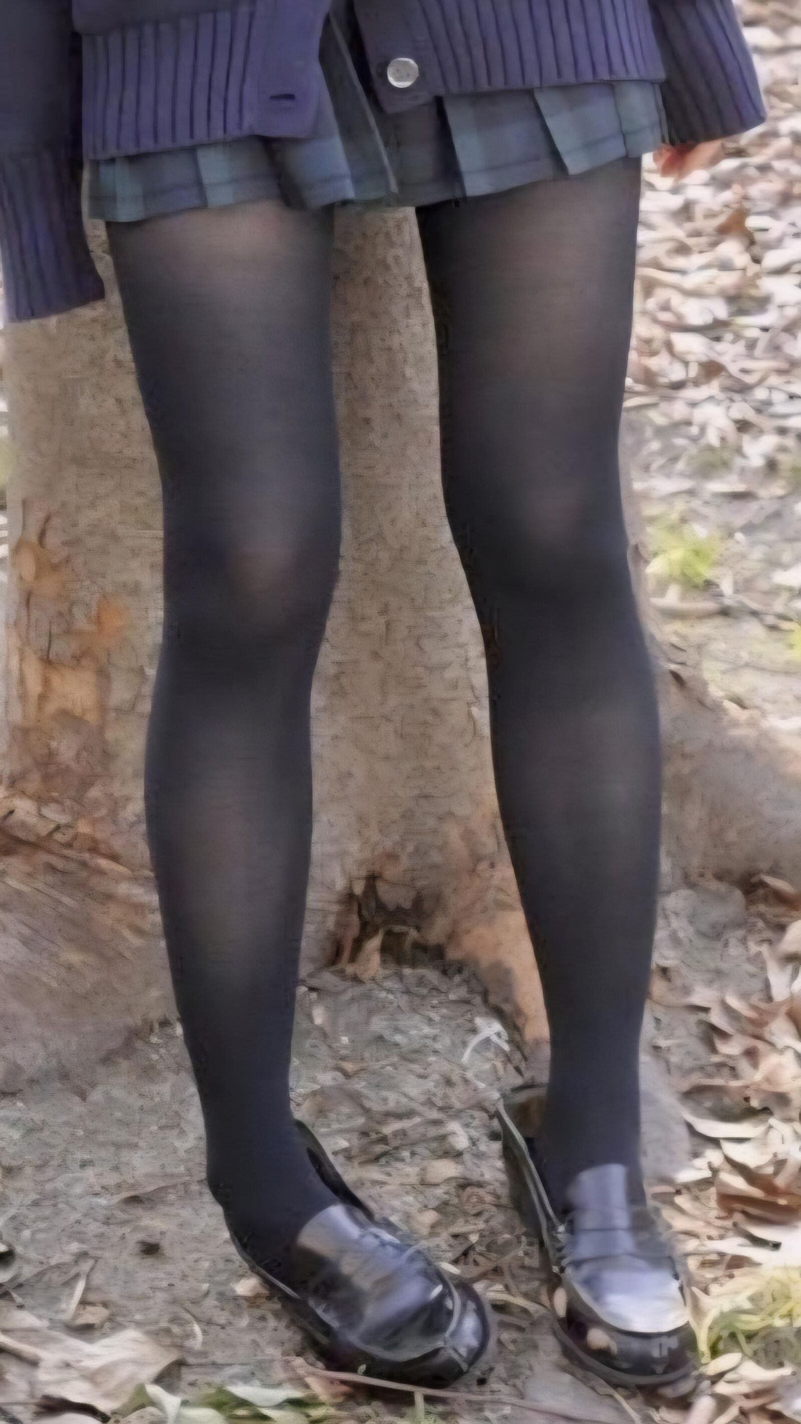 Jambes adolescentes asiatiques