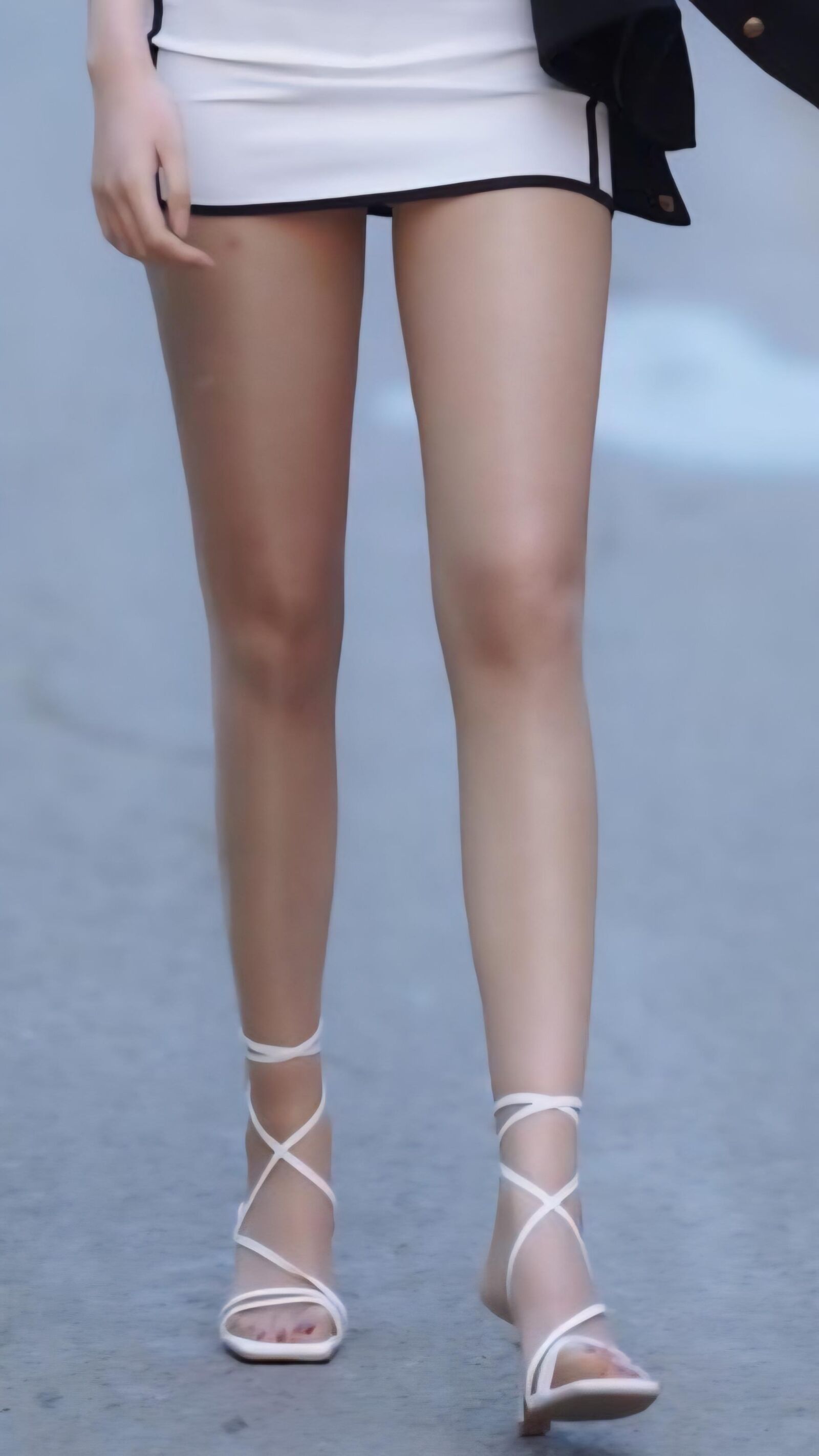 Jambes adolescentes asiatiques