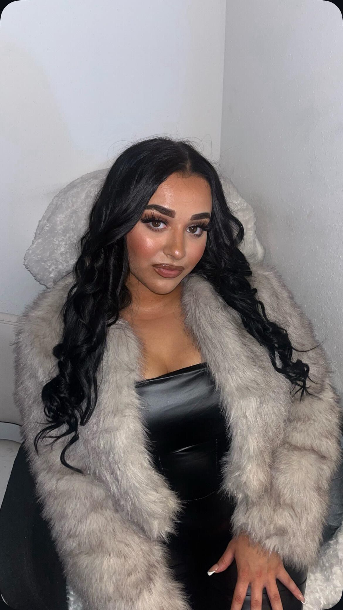 Teen with fur and spandex