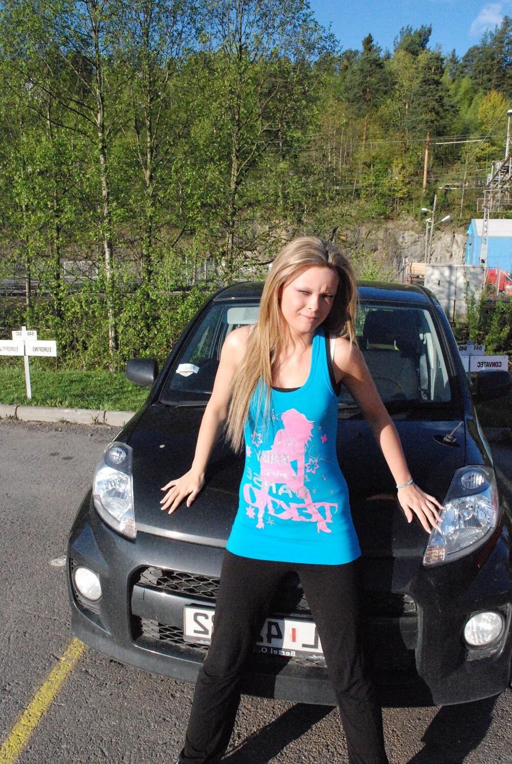 Slim Norwegian girlfriend Charlotte posing naked