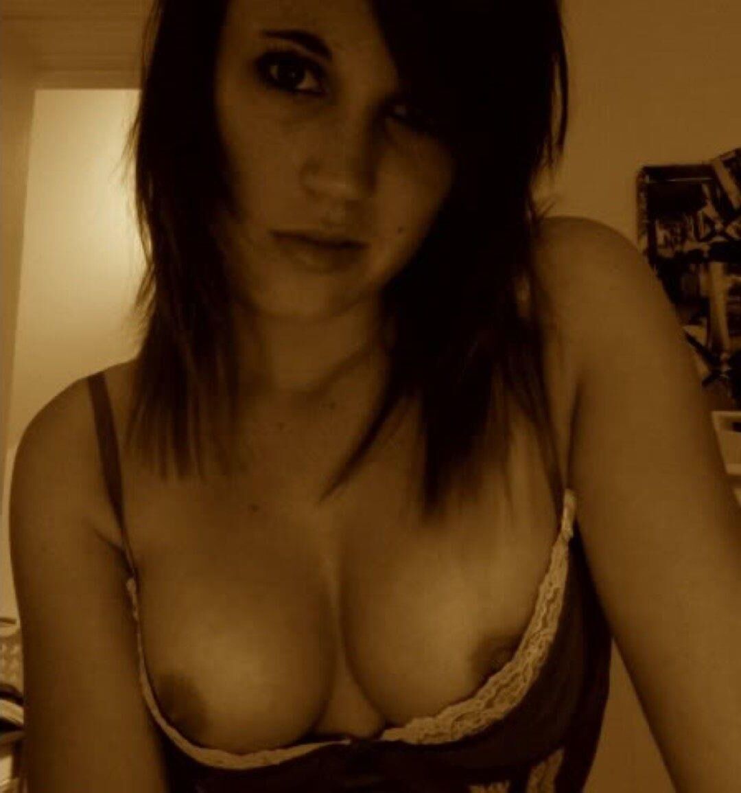 Sultry brunette teen