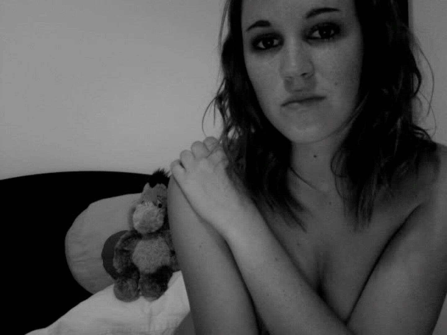 Sultry brunette teen