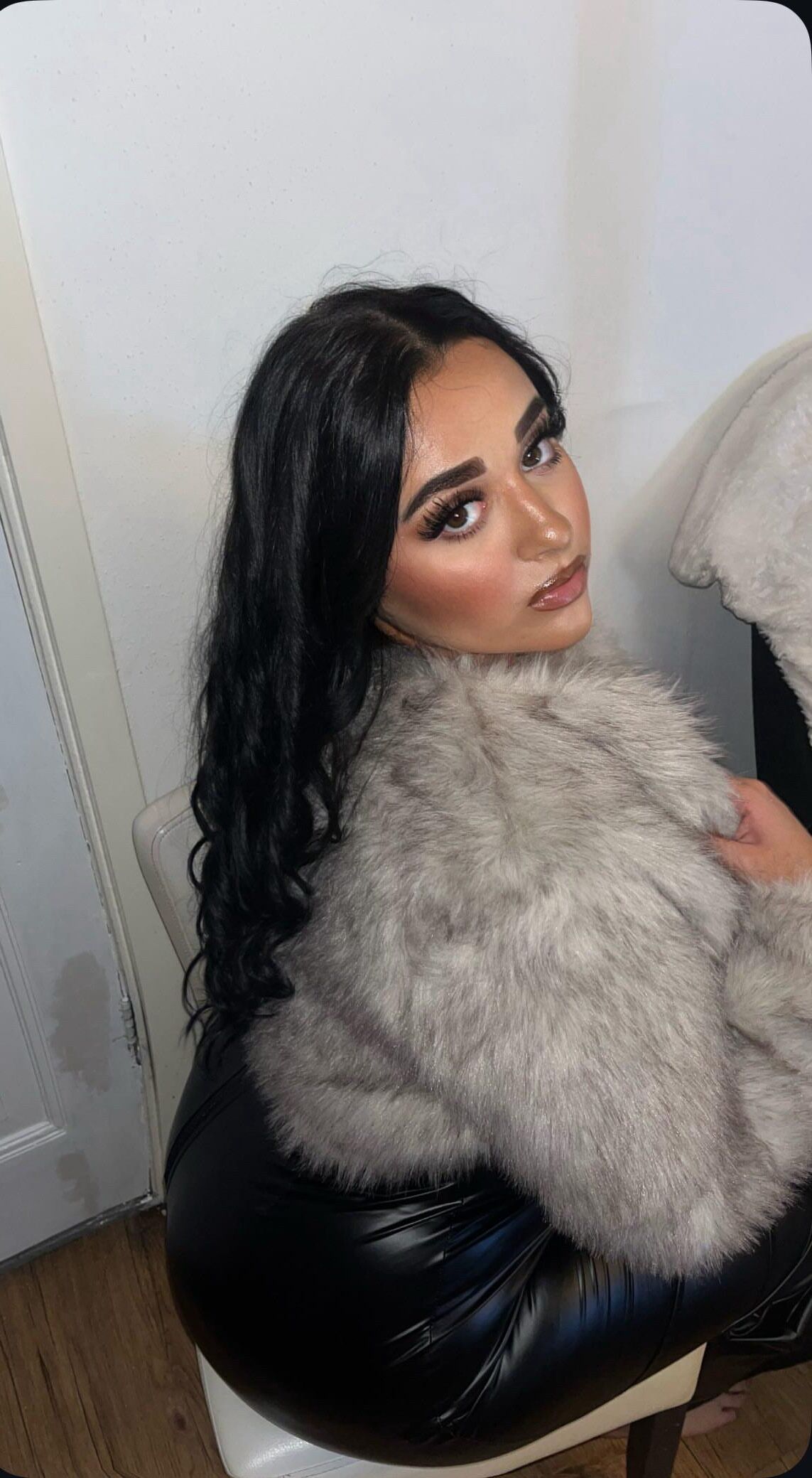 Teen with fur and spandex