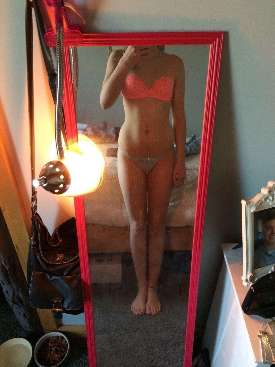 Sweet blond teen selfies
