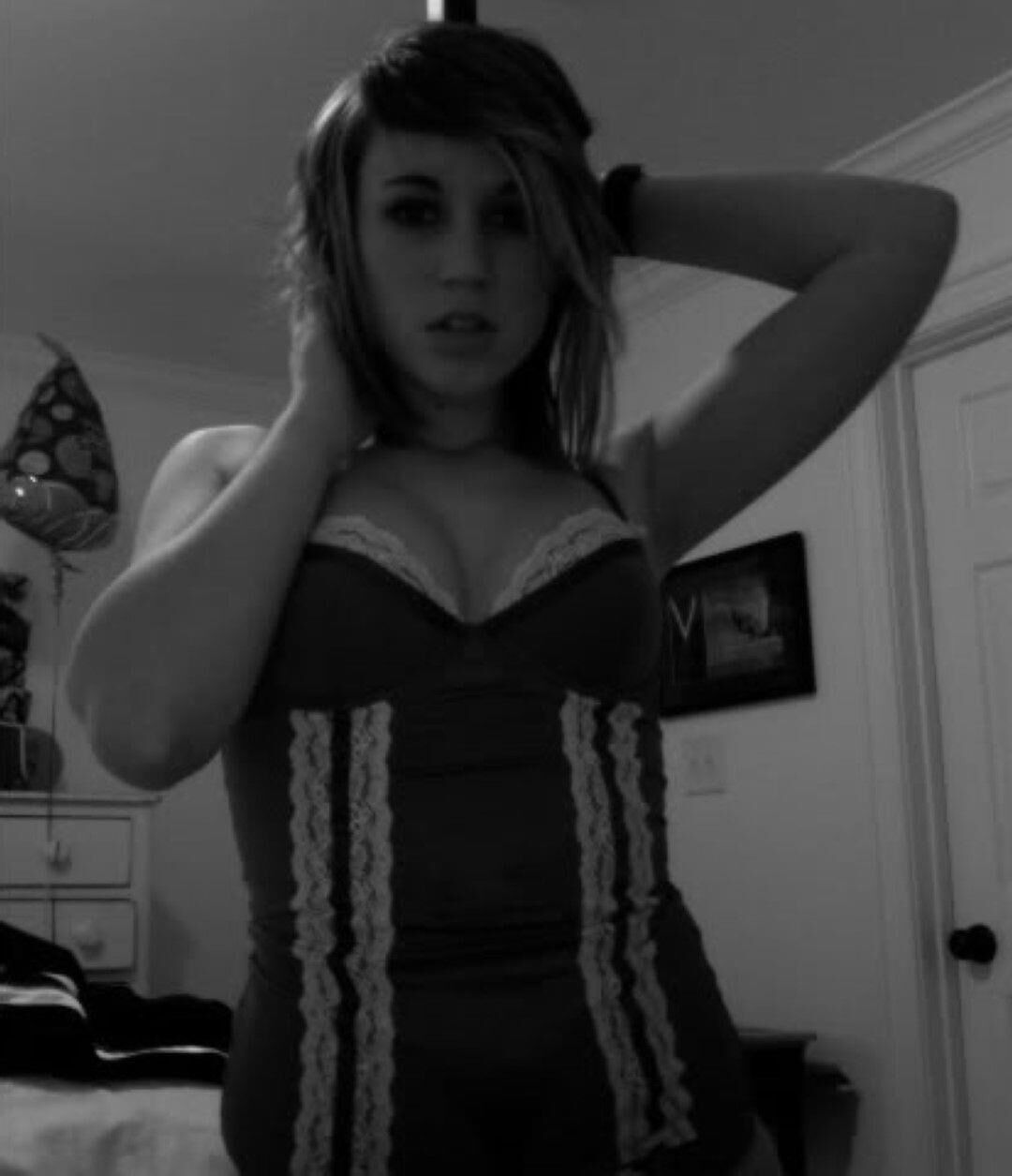 Sultry brunette teen