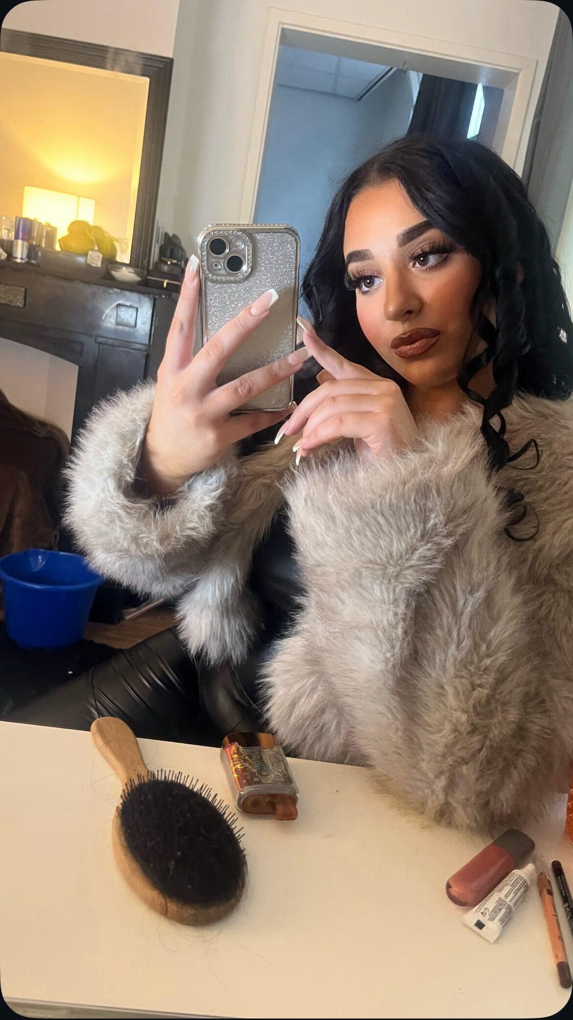 Teen with fur and spandex