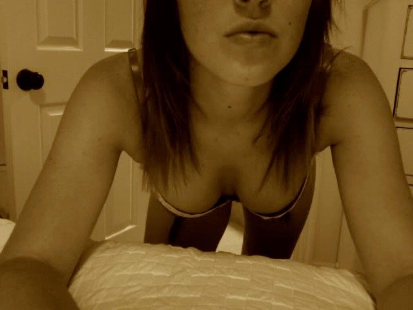 Sultry brunette teen