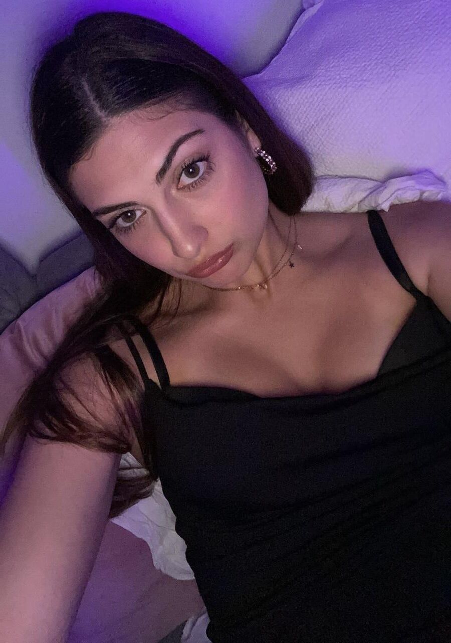 Sexy brunette college teen