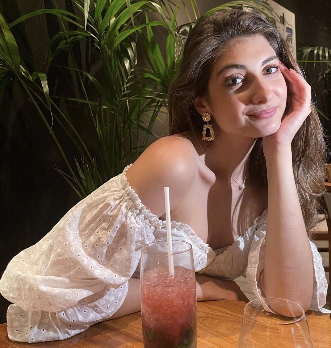 Sexy brunette college teen