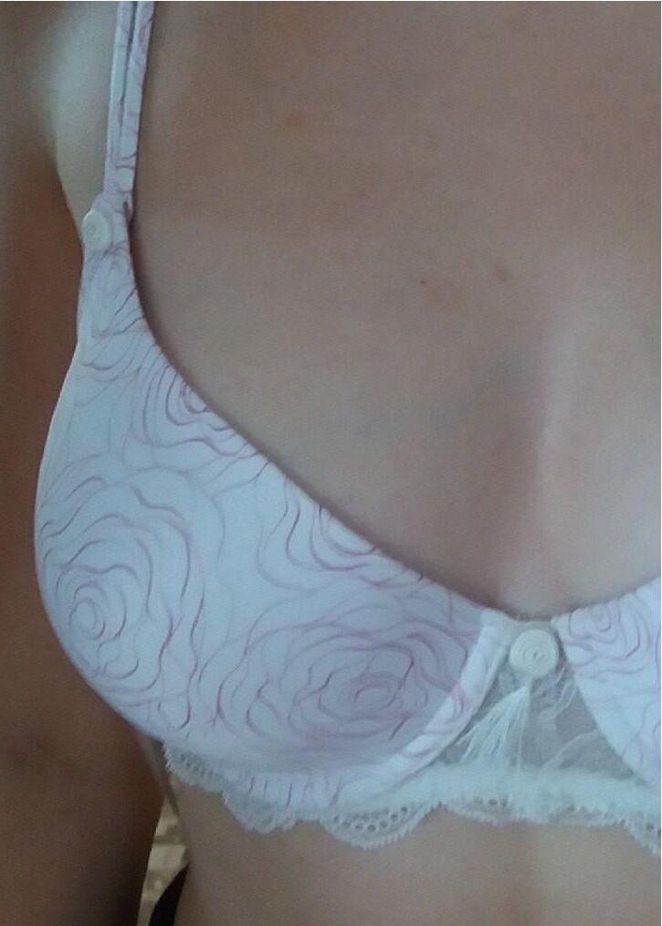   cum in my teen friend`s new white bra Afairs D