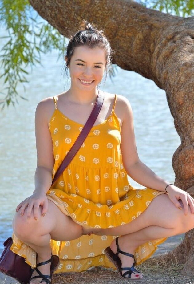 She's an outdoor angel 