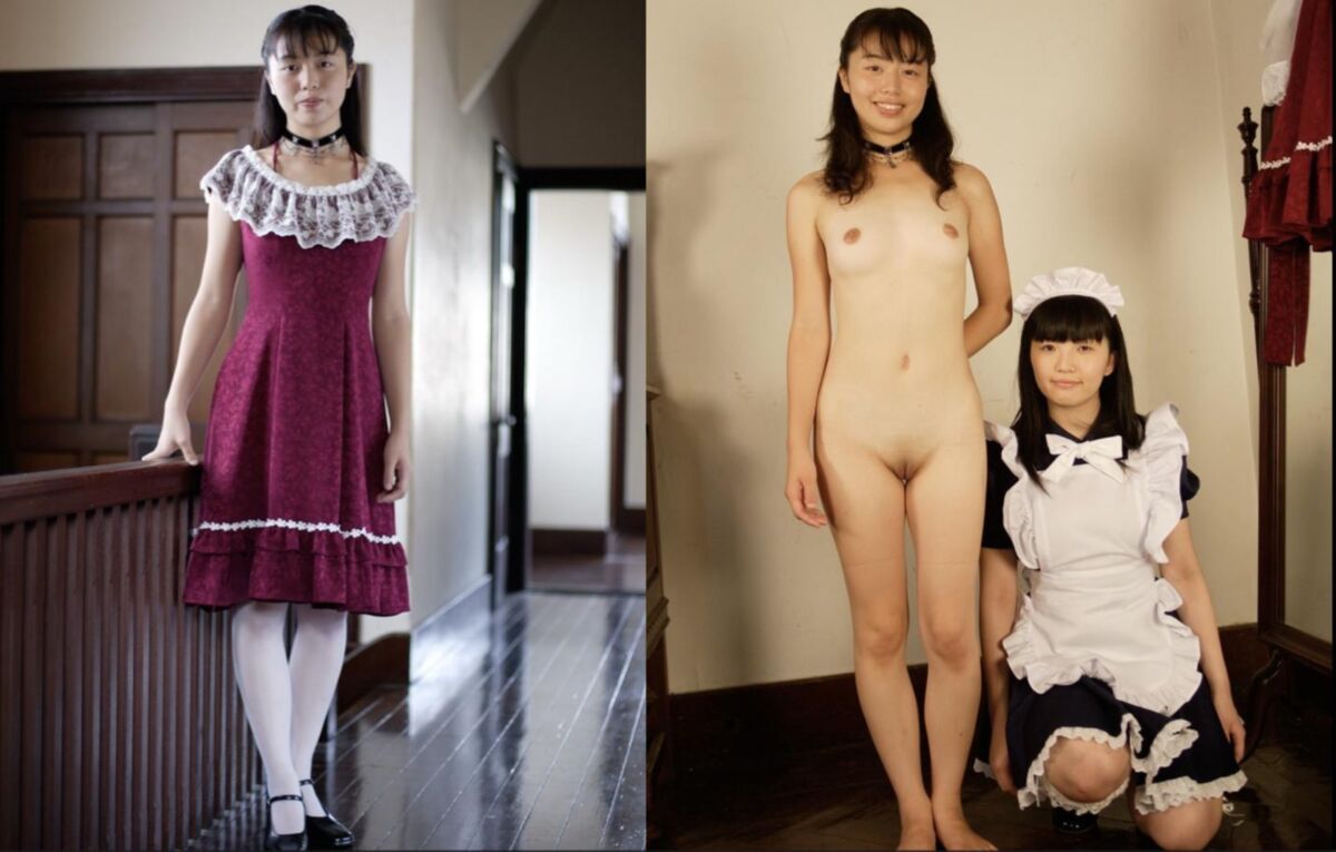 Chicas asiáticas cosidas