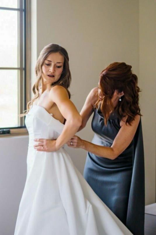 Novia caliente el día de la boda