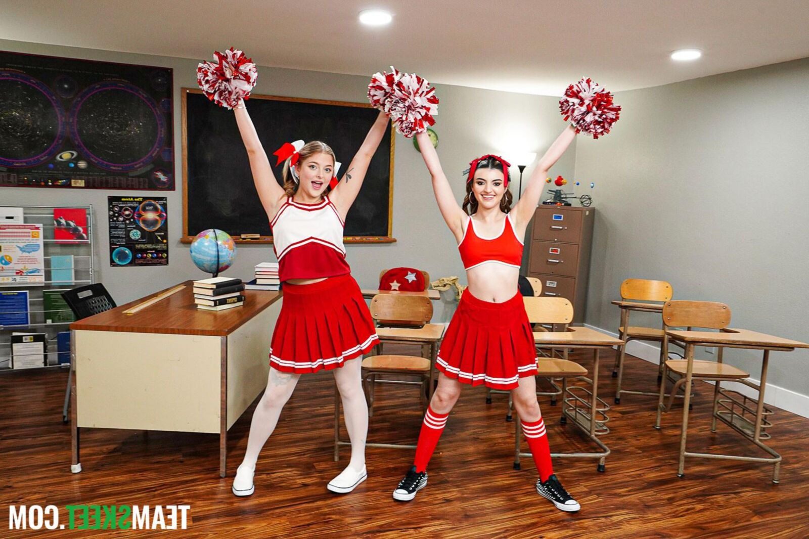 Jill Taylor, Julia James Scandal School School: The Cheerleade