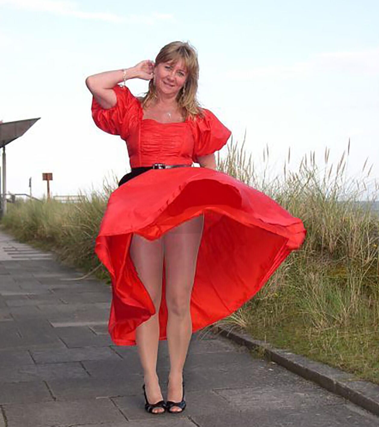 Te Lady in Red Day Moskau Russland