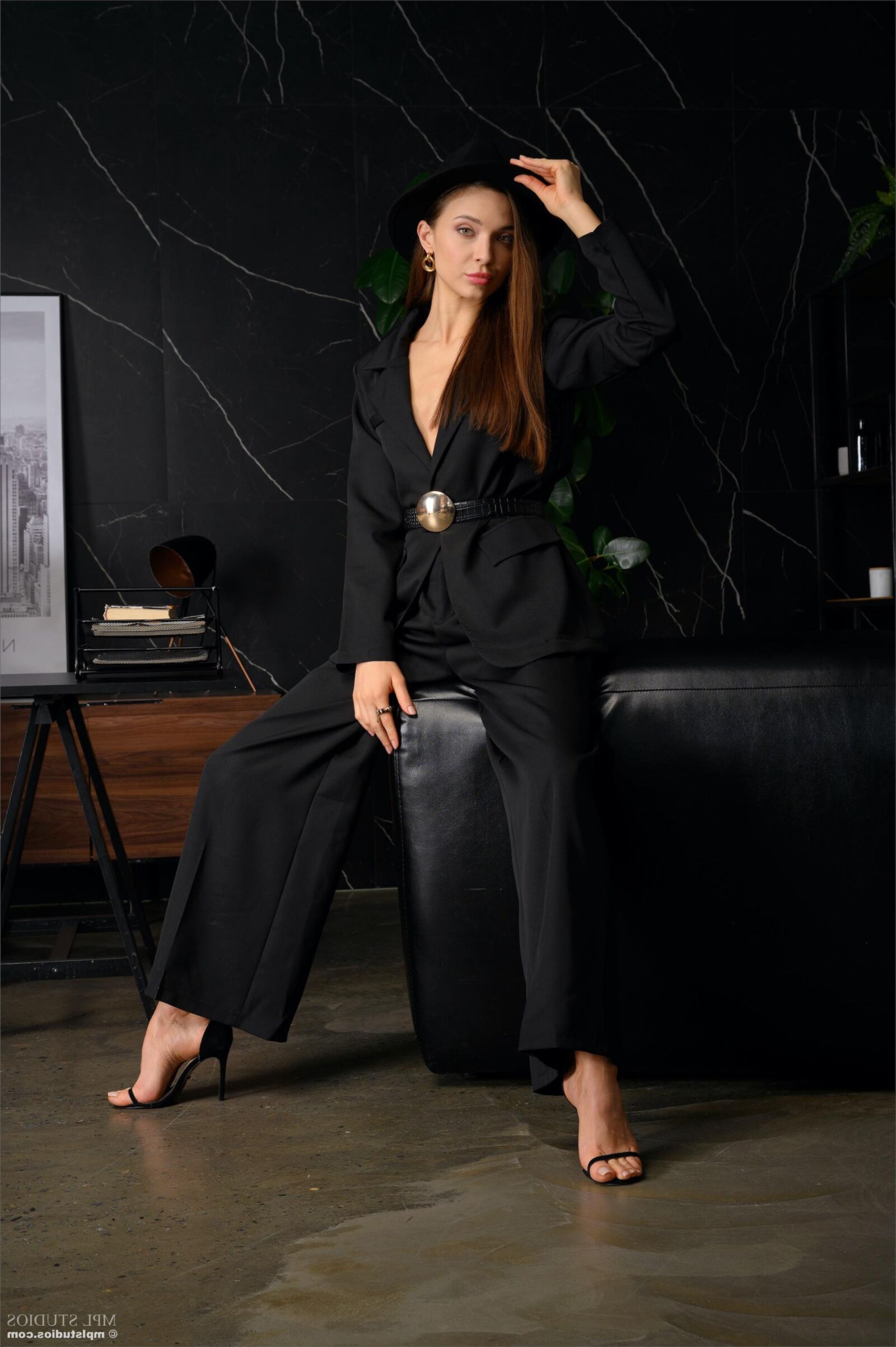 Mplstudios Mariana schwarzes Leder