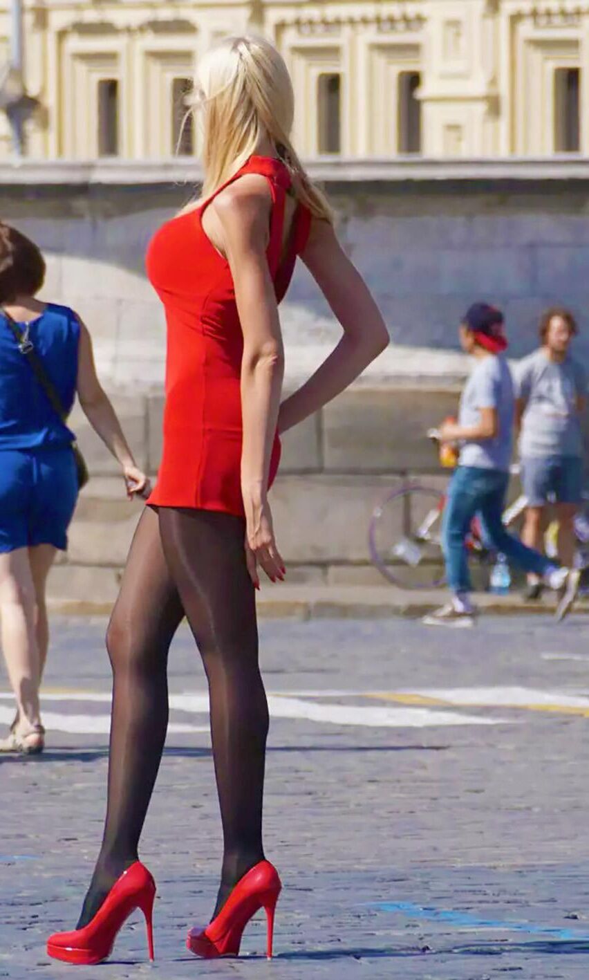 Te Lady in Red Day Moskau Russland