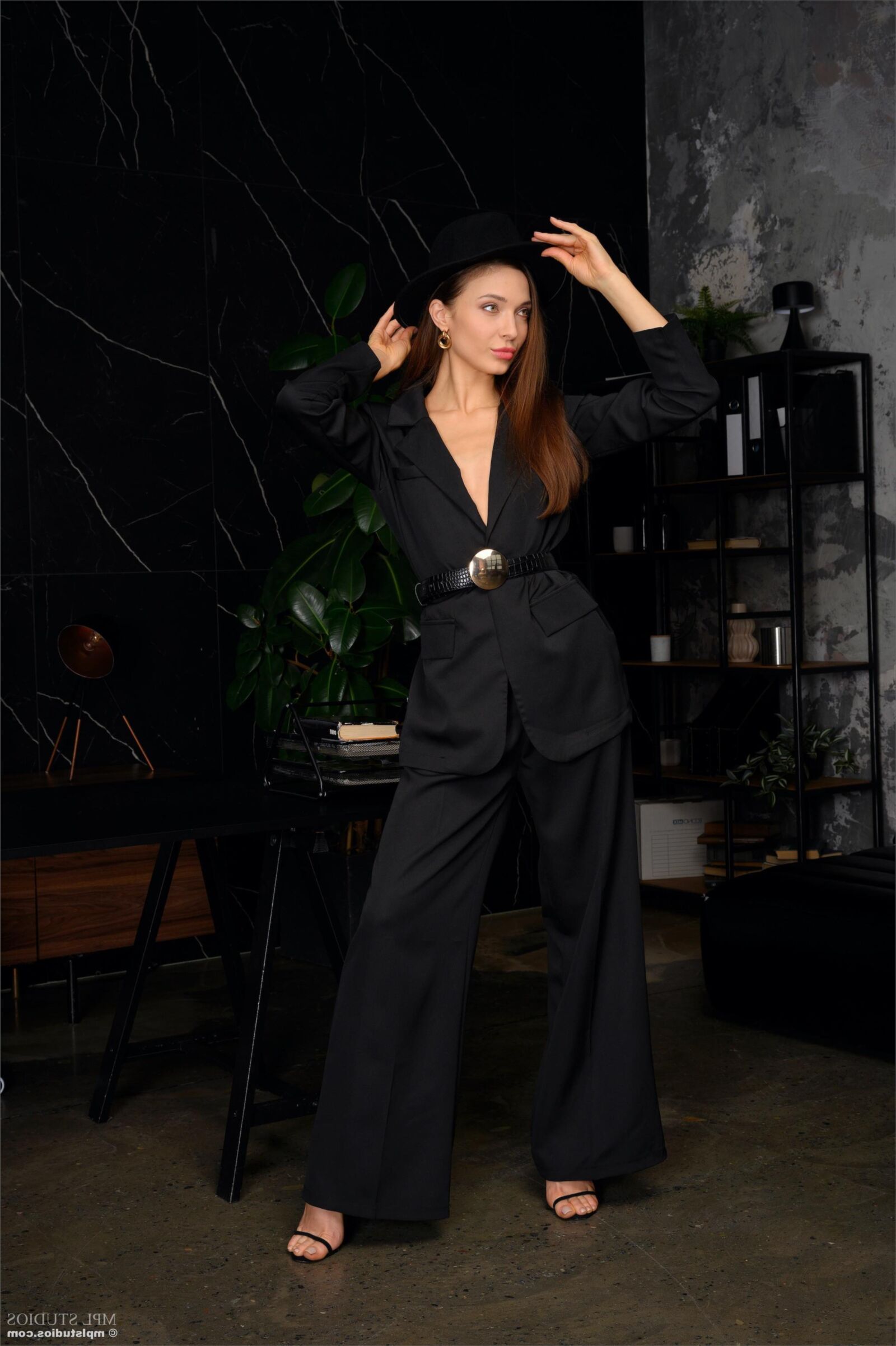 Mplstudios Mariana schwarzes Leder