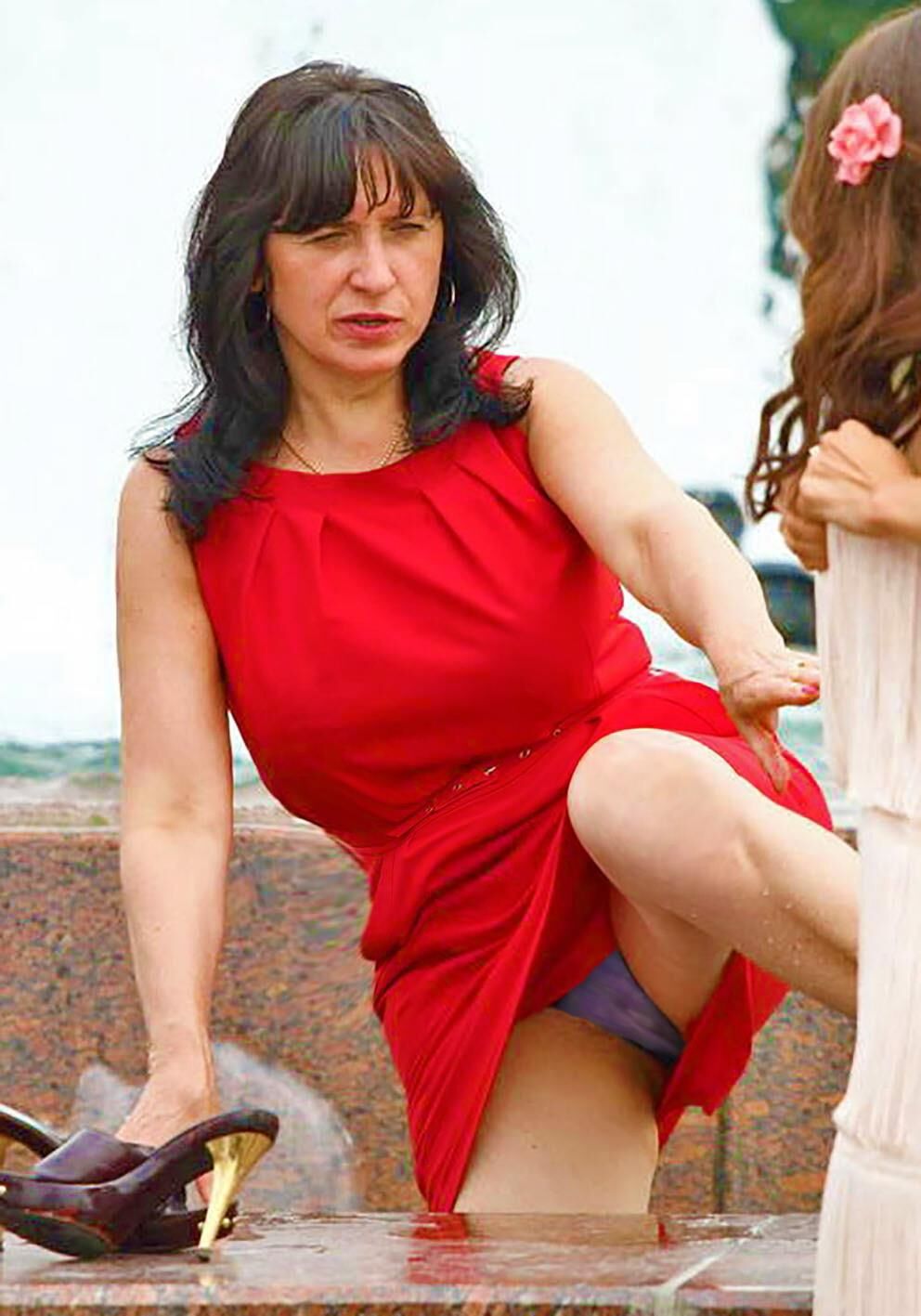 Te Lady in Red Day Moskau Russland