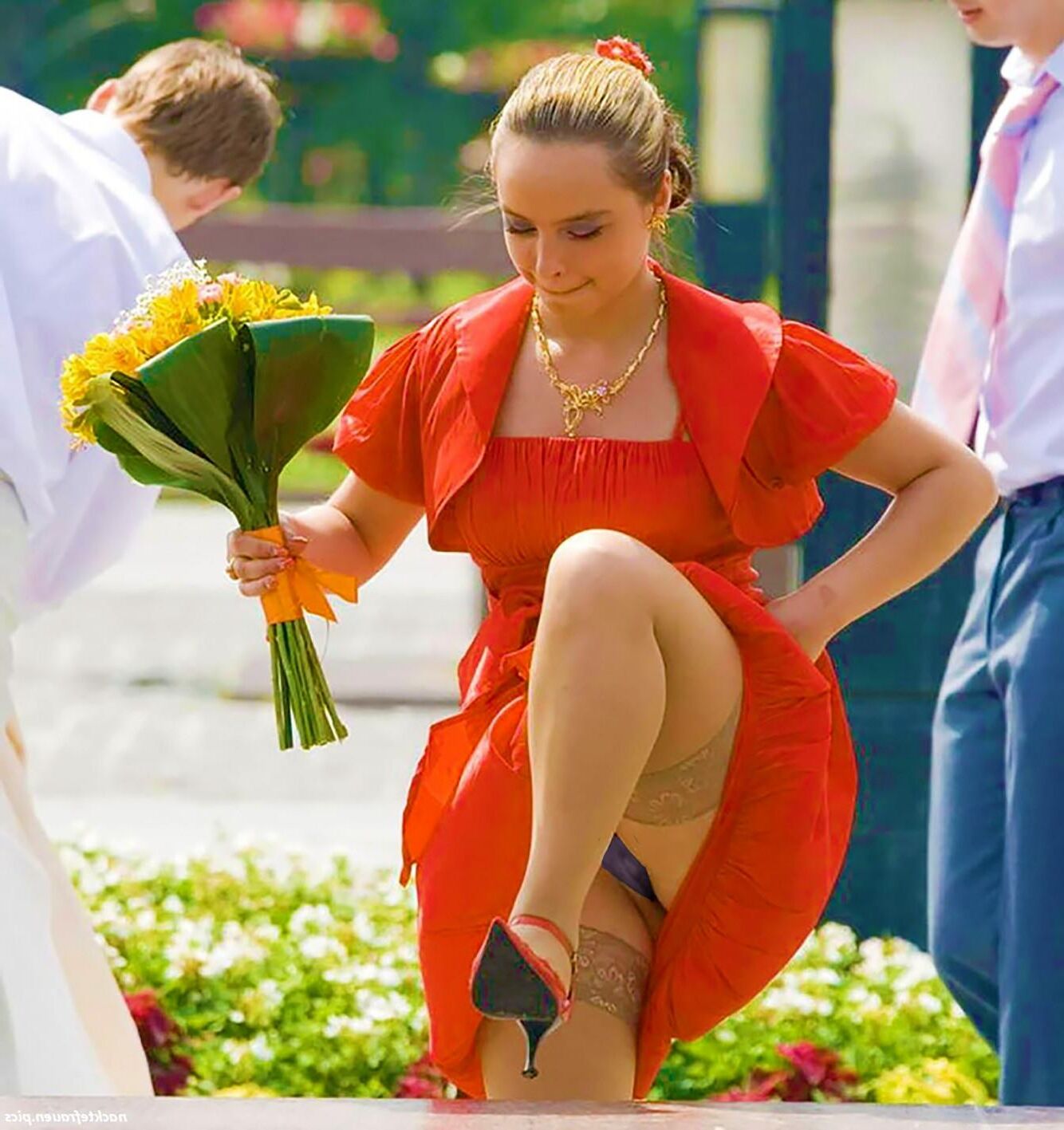 Te Lady in Red Day Moskau Russland