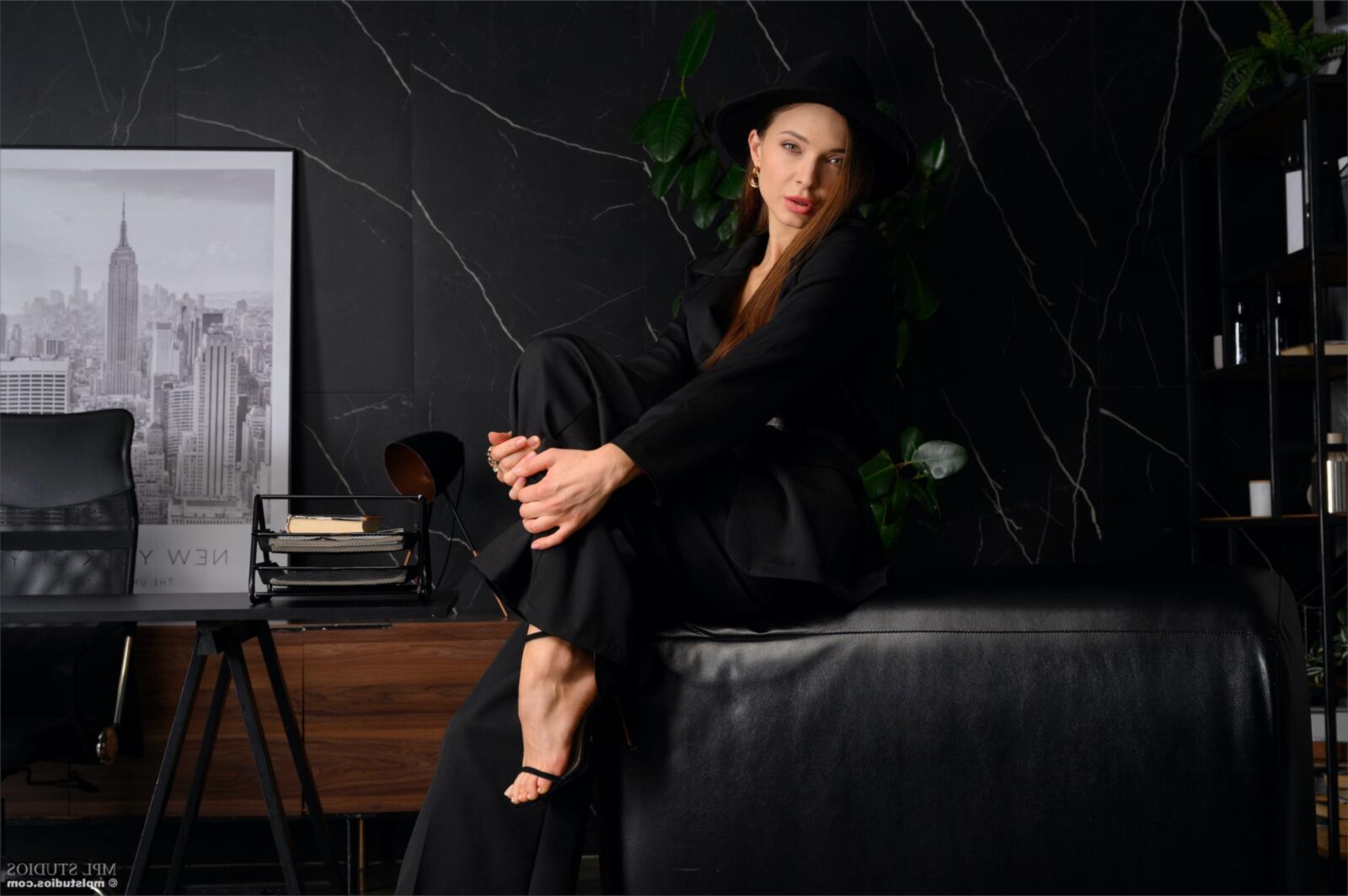Mplstudios Mariana schwarzes Leder
