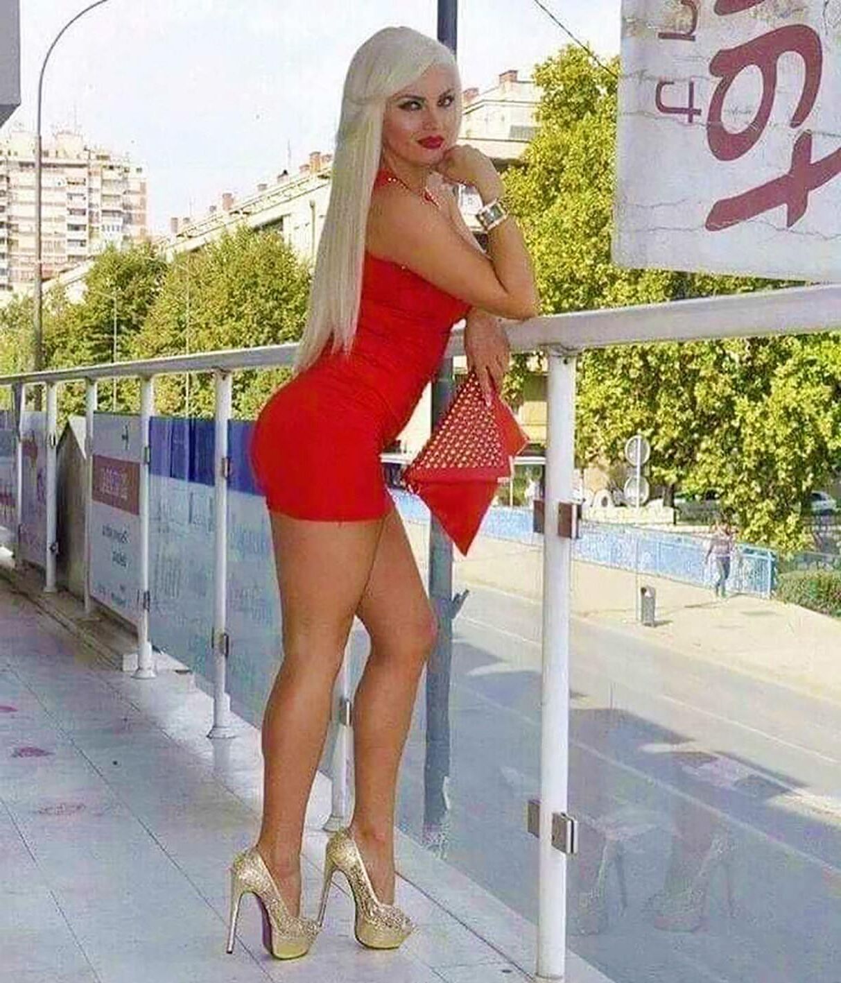 Te Lady in Red Day Moskau Russland