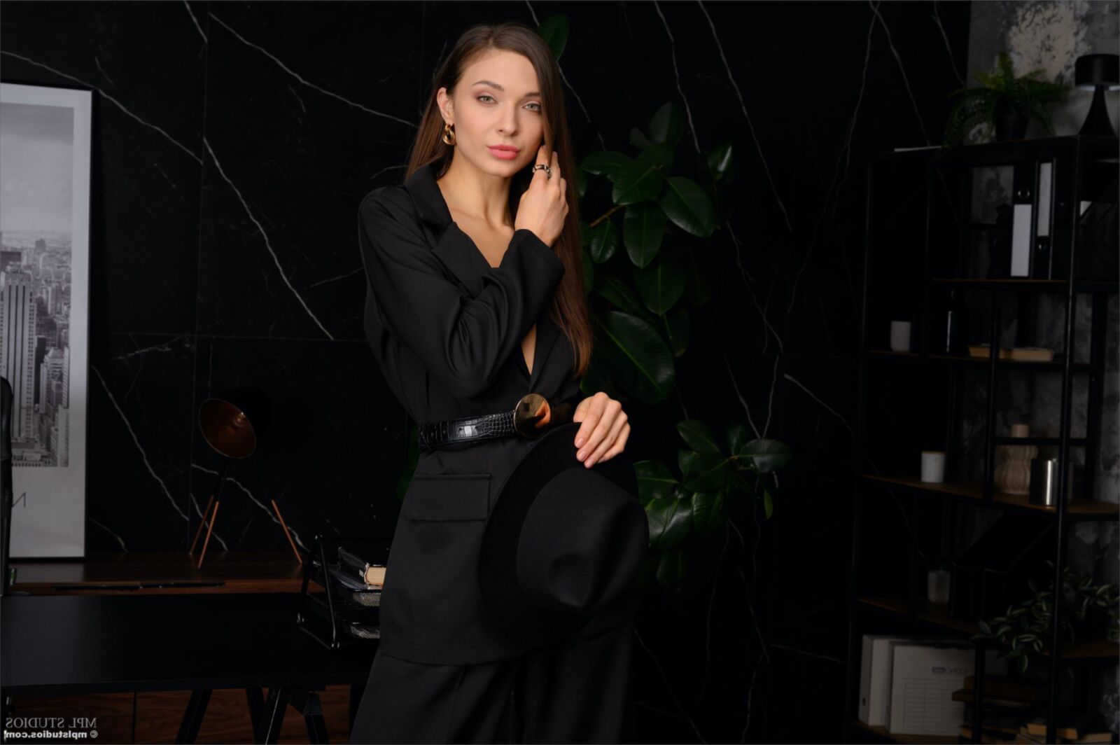 Mplstudios Mariana schwarzes Leder