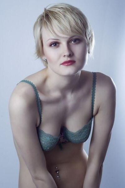 Short hair russian girl