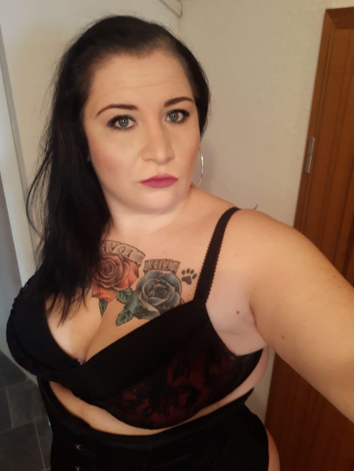 BBW German Tattoo Teen Ela from Freudenstadt Exposed