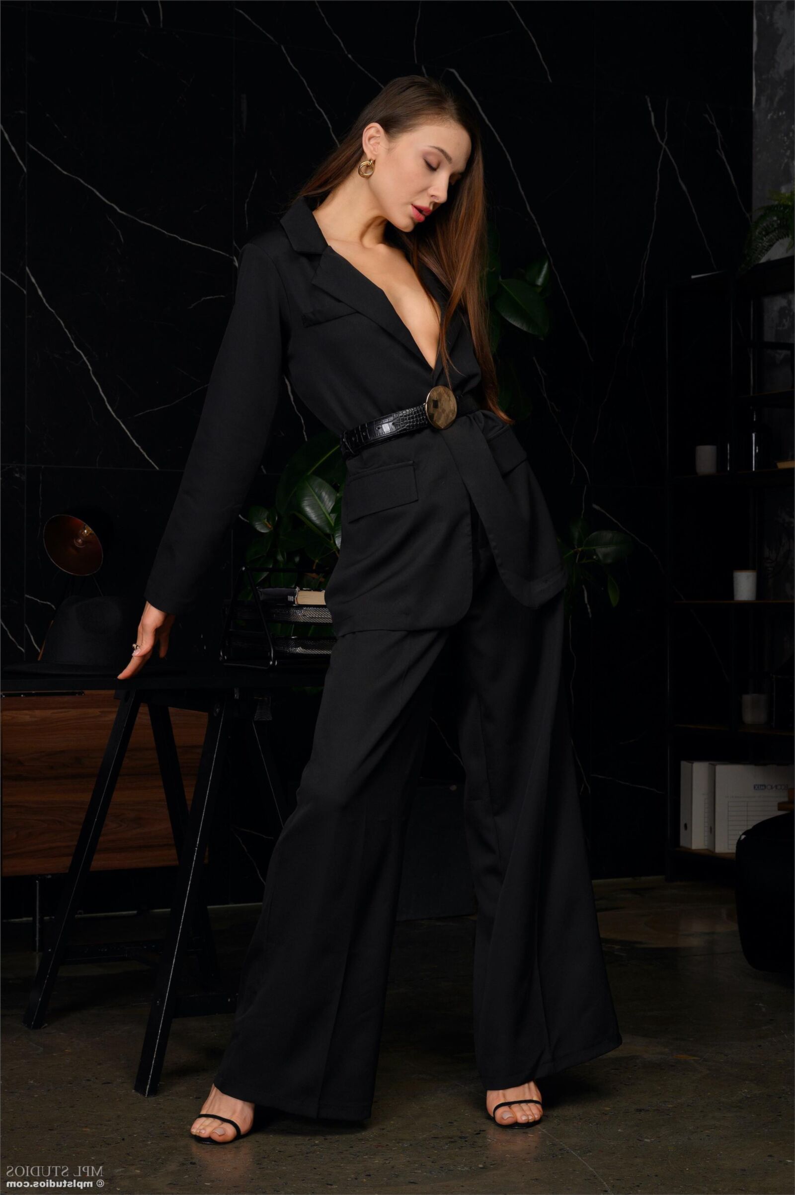 Mplstudios Mariana schwarzes Leder